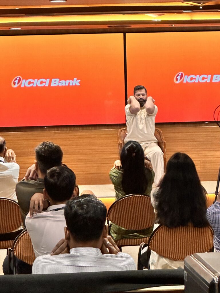 Corporate yoga training in Mumbai focused on workplace wellness and mindfulness